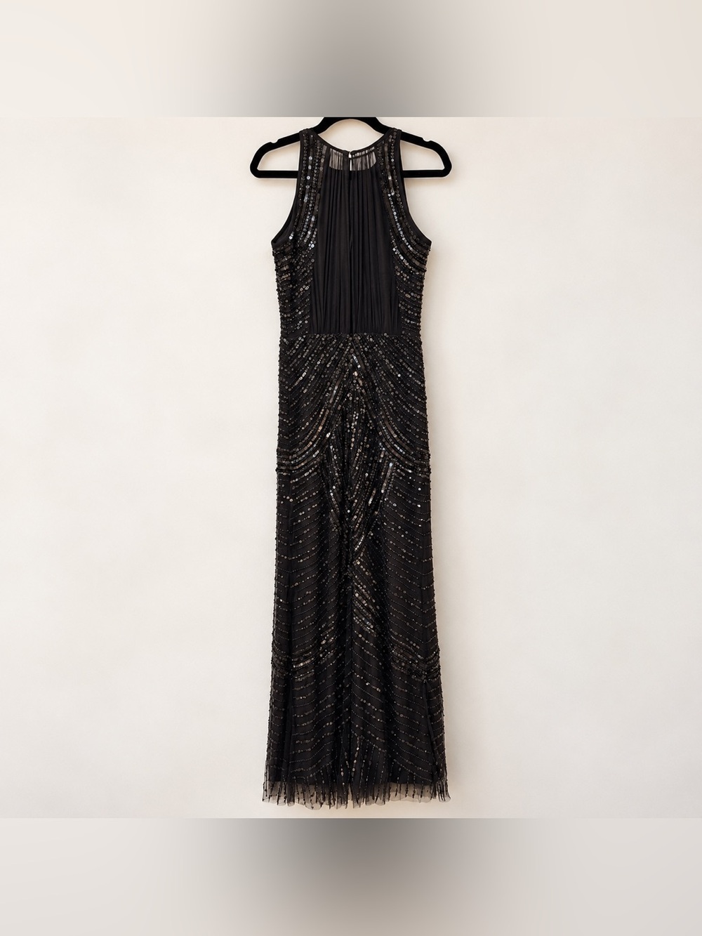 Aidan Mattox Black Floor Length Evening Gown, size 4, perfect never-worn!
